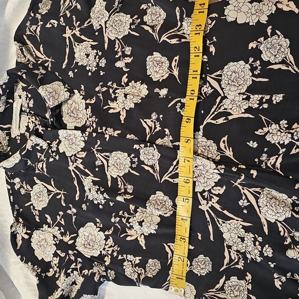 Zara Black and White Floral Maxi Dress - Picture 8 of 14